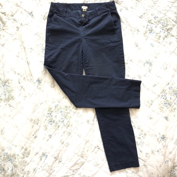 J Crew Factory Navy Frankie Chino Pants - Picture 2 of 10